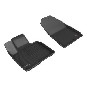 Kia Sportage Floor Mats - Front - 3D MAXpider - Kagu Series - Black - `23-`27 Kia Sportage Floor Mats - Front - 3D MAXpider - Kagu Series - Black - `23-`27
